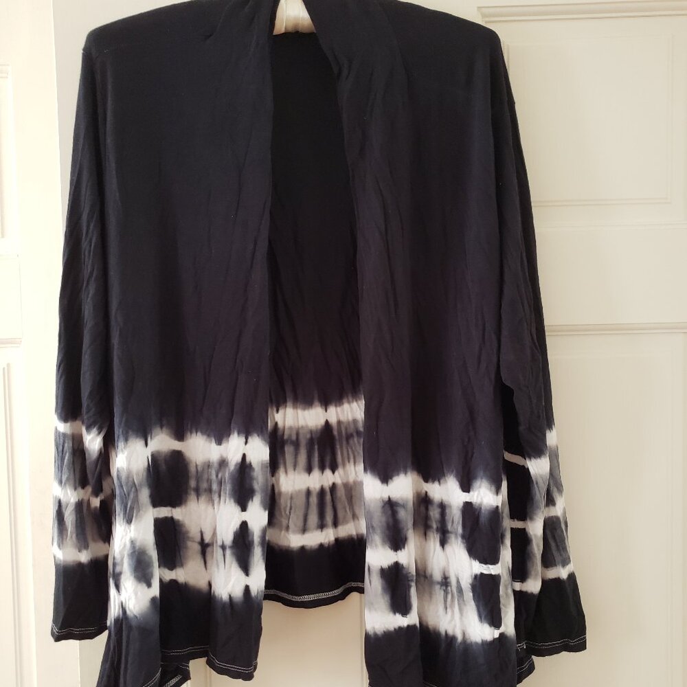 Tie-dye waterfall sweater
